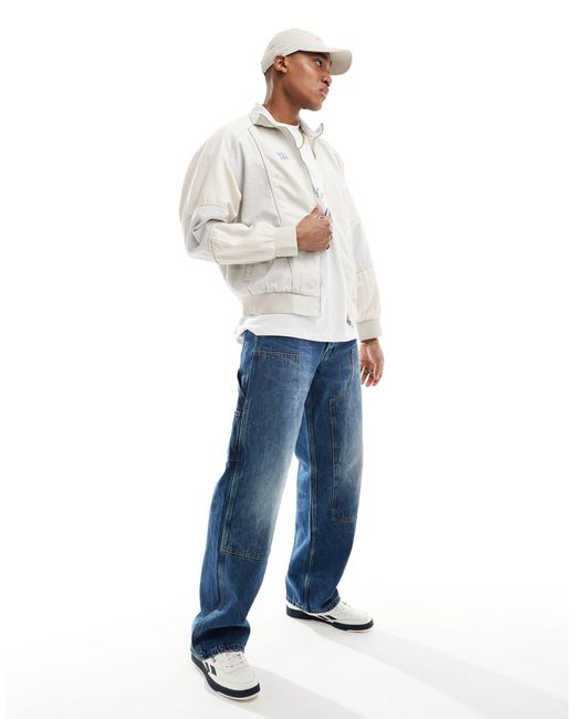 Bershka – jeansjacke in White für Herren