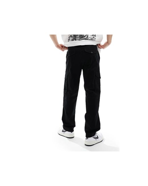 Pantalon cargo large ADPT pour homme en coloris Black