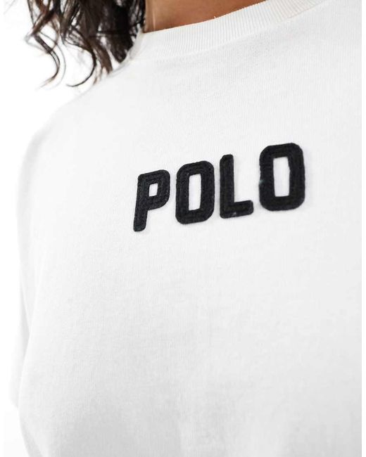 Polo Ralph Lauren White Boxy Fit Logo T-shirt