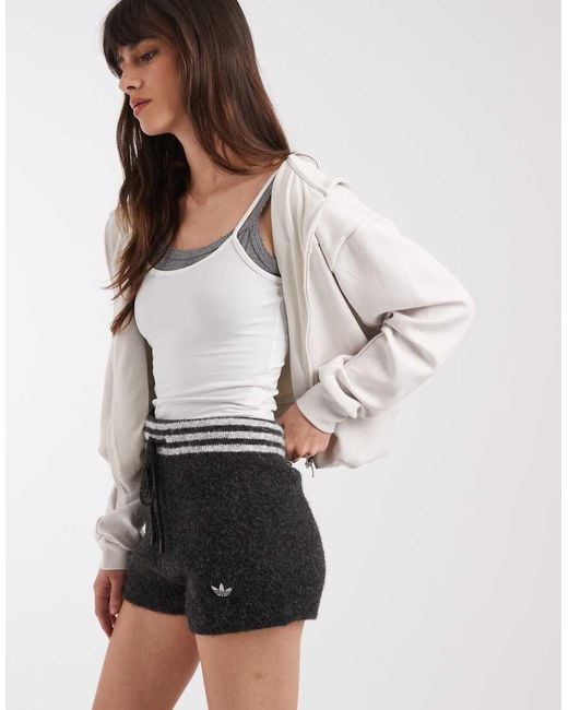 adidas Originals x ASOS Black Knitted Hot Pants