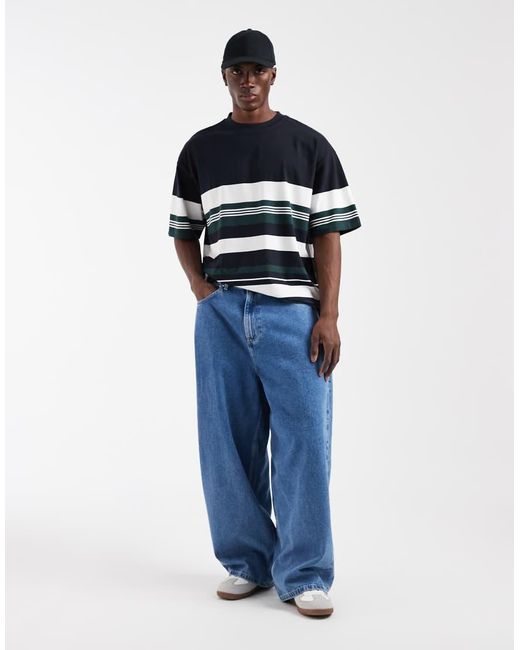 ASOS Blue Oversized T-shirt for men