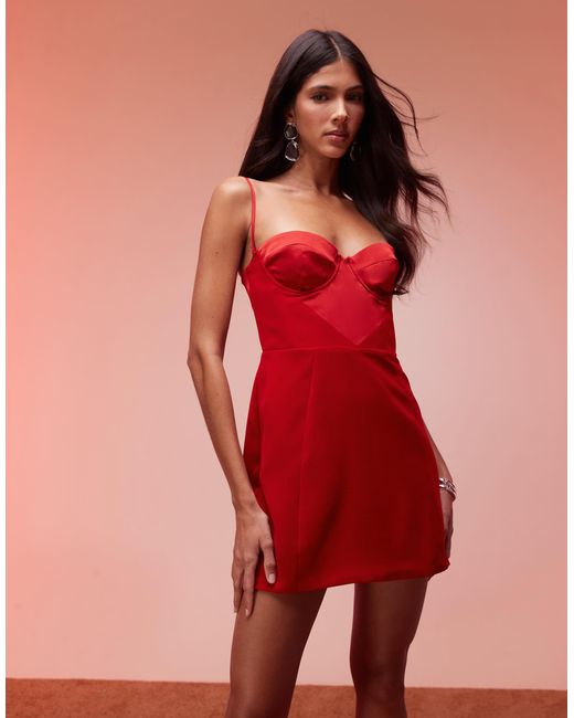 Oh Polly Eliska A-Line Mini Dress in Red | Lyst Oh Polly Eliska A-Line Mini Dress in Red | Lyst