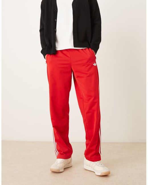 Adidas Originals Red Firebird Track Pants for men