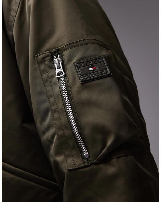 Tommy Hilfiger – hochwertige bomberjacke in Gray für Herren