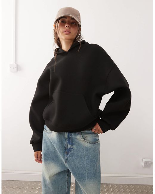 Weekday Black Oversized Hoodie