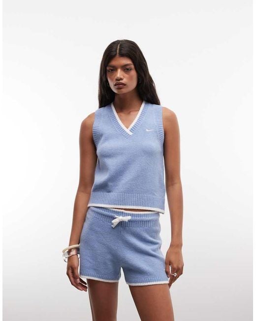 Nike Blue Knitted Short