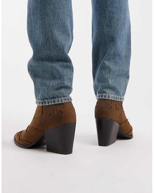 ASOS Blue Western Chelsea Boots for men