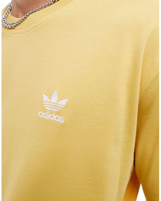 Adidas Originals Yellow Essentials T-shirt for men