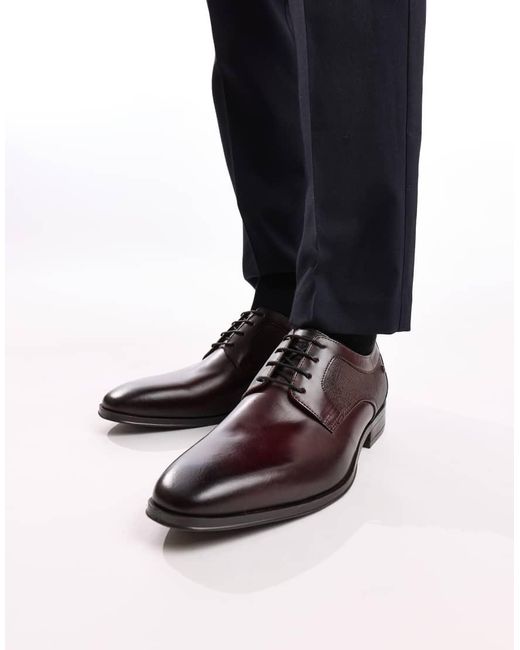 Base London Black Dome Lace Up Shoe for men