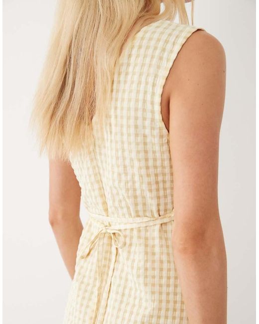 ASOS Natural V Neck Mini Dress