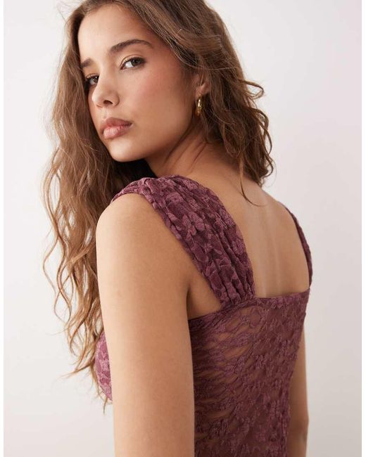 Miss Selfridge Pink Lace Top