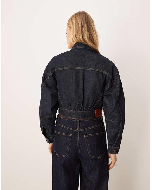 Calvin Klein Blue Structured Denim Jacket