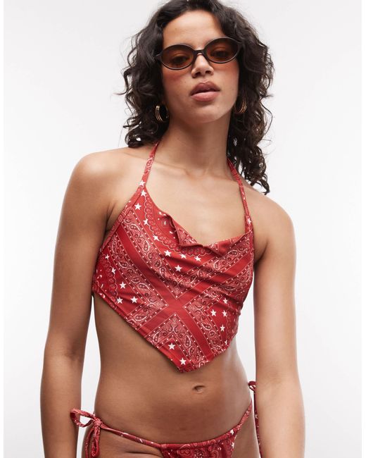Haut Collusion en coloris Red