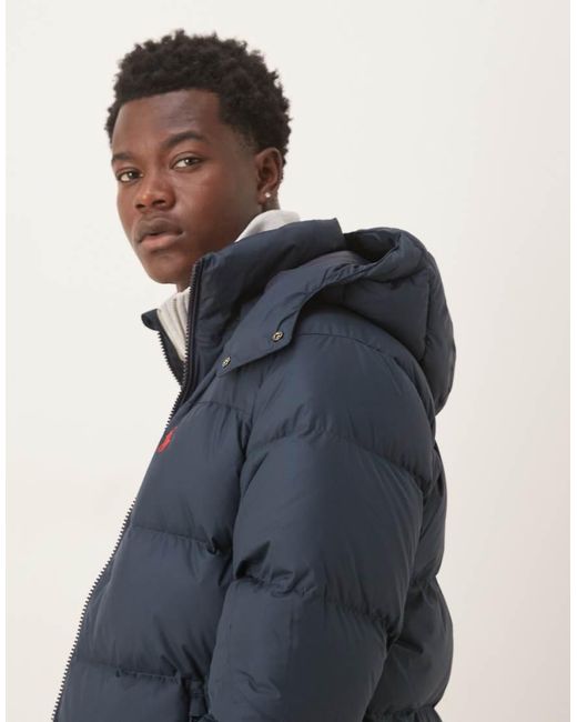 Polo Ralph Lauren Blue Gorham Icon Logo Insulated Down Puffer Jacket for men