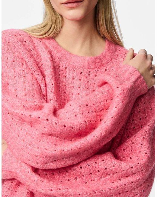 Jersey Rosa Limonada De Punto De Pieces de color Pink