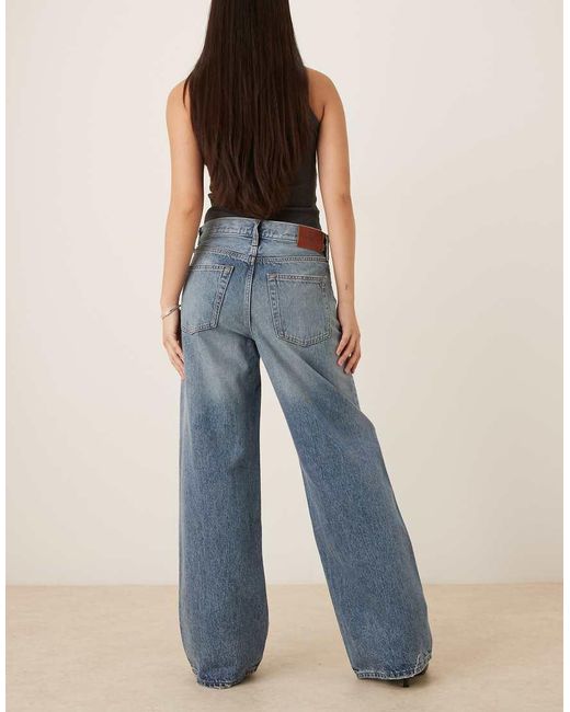 Calvin Klein Blue Low Rise baggy Jeans