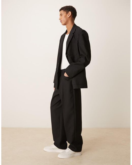 ASOS Natural Extreme Tapered Suit Pants for men