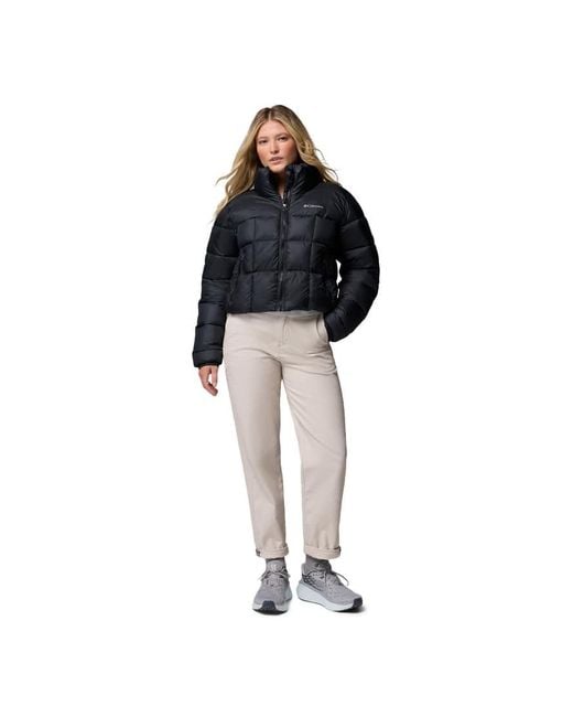 Columbia Blue Puffect Iii Cropped Jacket