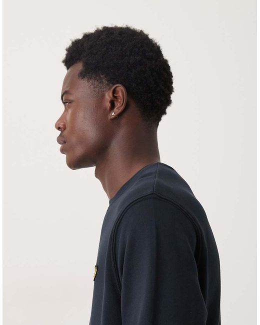 Lyle & Scott Blue Crew Neck Sweatshirt for men