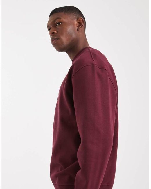 ASOS Red Sweatshirt With Text Print for men