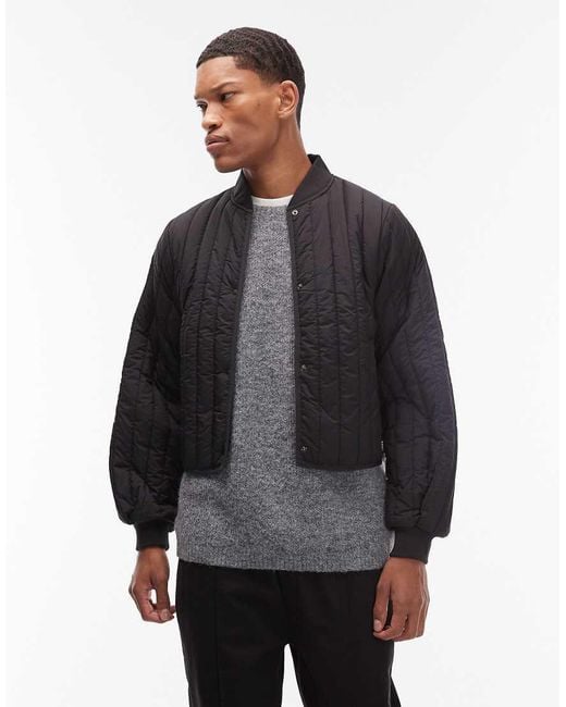 Rains Gray 21760 Banja Waterproof Liner Bomber Jacket for men