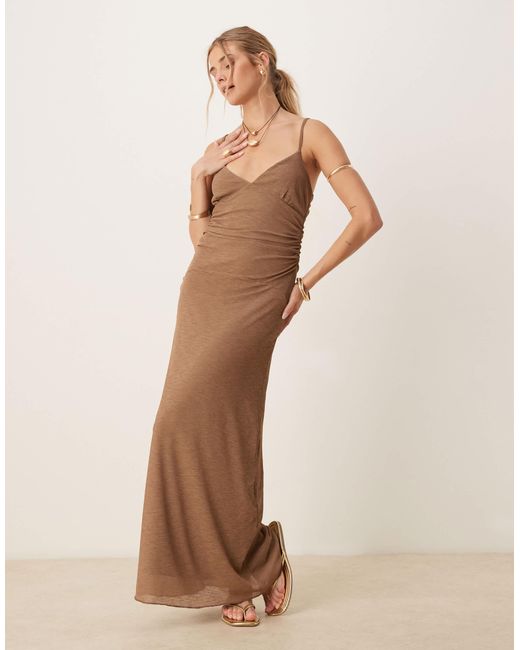ASOS Natural – camisole-midikleid