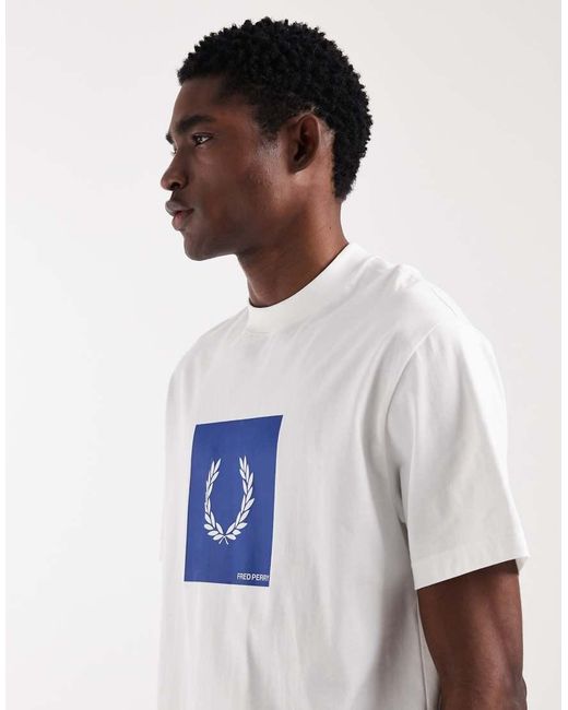 Fred Perry White Box Graphic Logo T-shirt for men