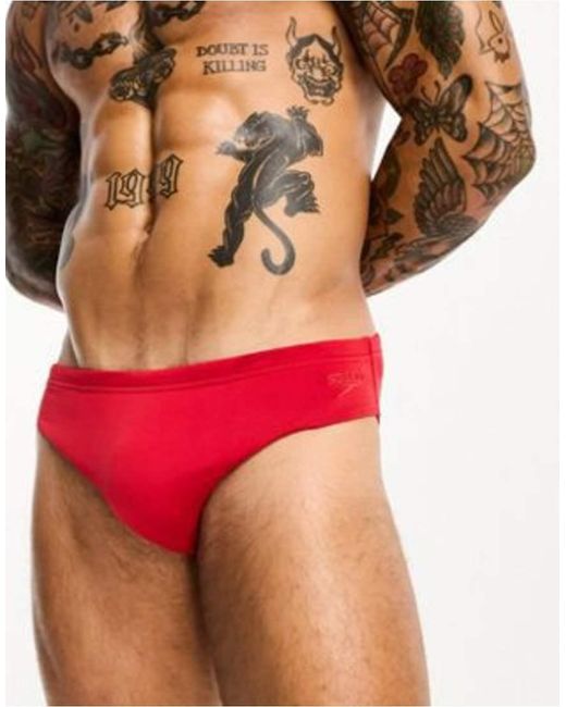Speedo Red Endurance Brief for men