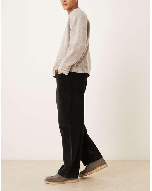 ASOS Black Loose Straight Pants for men