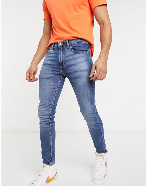 Levi's Denim Youth 519 - Superskinny Fit Hi-ball Jeans in het Blauw voor  heren - Lyst