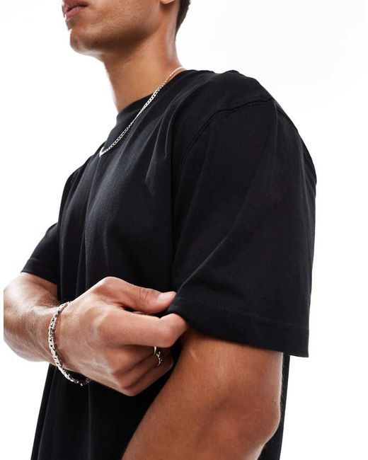 ASOS Black Essentials 2 Pack Relaxed T-shirts for men