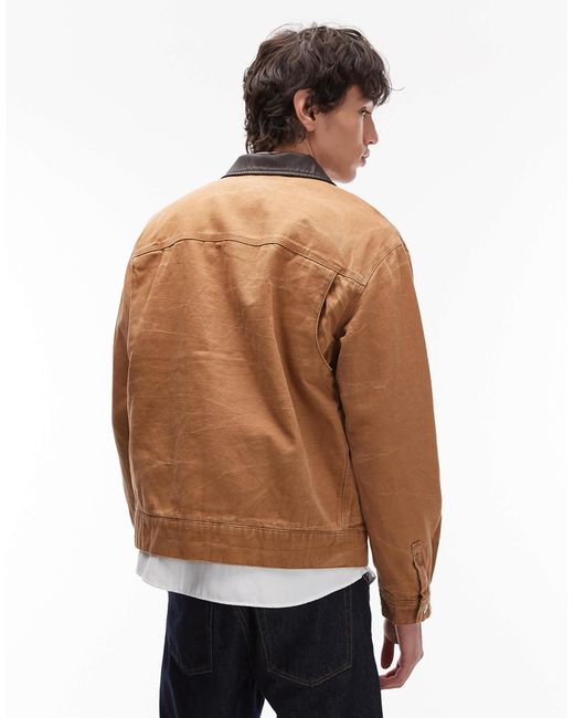 Dickies – apac – wattierte jacke aus leinen in Blue für Herren