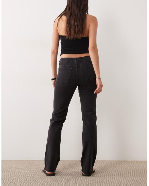 Cotton On Black Mid Rise Stovepipe Jean