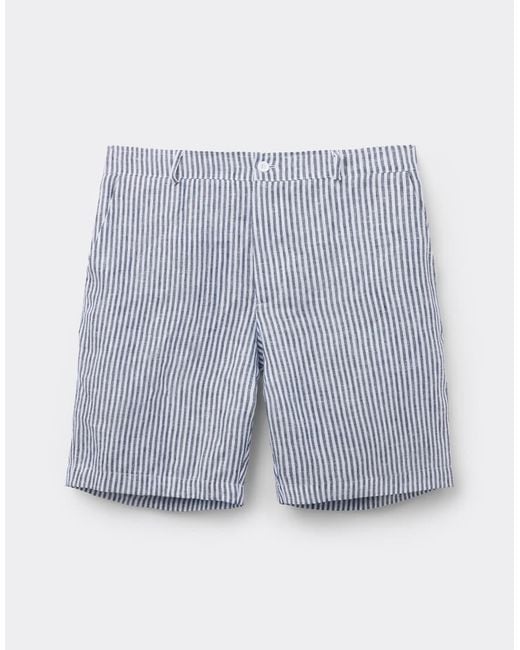 Intimissimi Blue 100% Linen Shorts for men