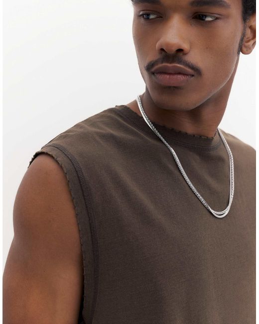 Débardeur - chocolat Pull&Bear pour homme en coloris Brown