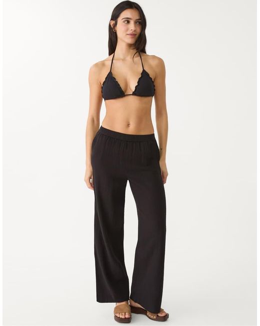Stradivarius Broek Met Elastische Tailleband in het Black