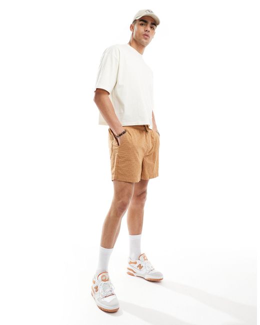 T-shirt oversize coupe carrée à imprimé abstrait au dos - cassé ASOS pour homme en coloris White
