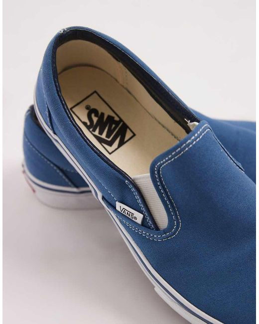 Vans Blue Classic Slip-On Trainers for men