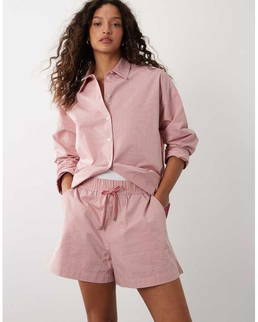 Sweaty Betty Pink Summer Stripe Shorts