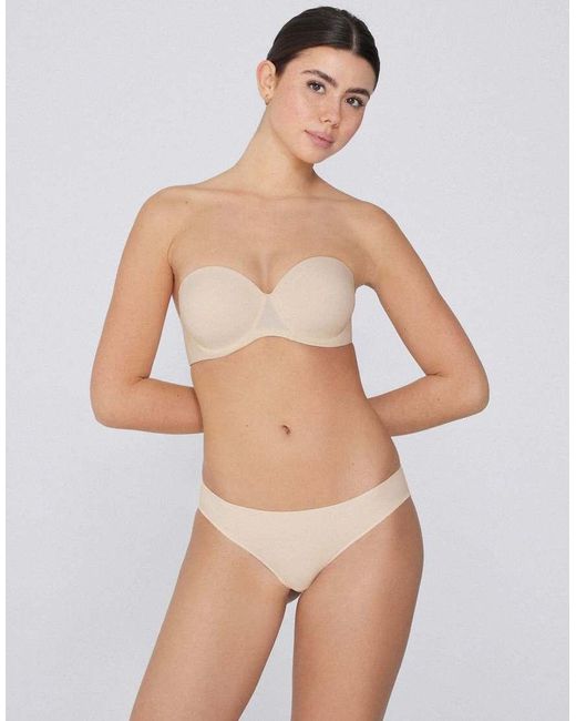 Tezenis White Full Coverage Padded Bandeau Bra