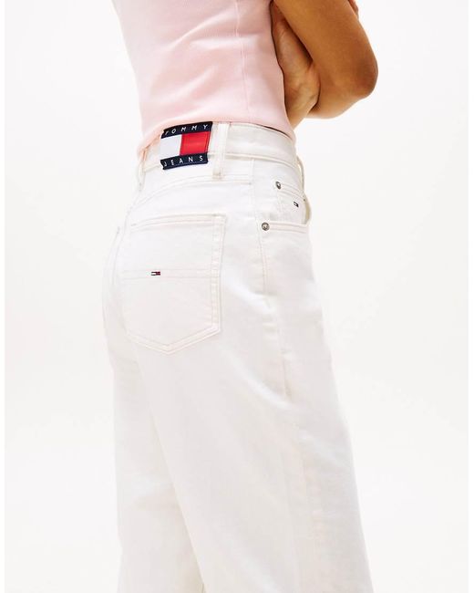 Tommy Hilfiger White Mom Jean
