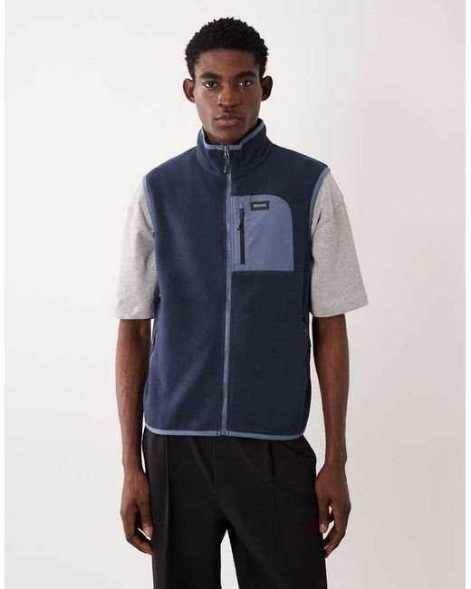 Regatta Blue Full Zip Frankie Fleece Bodywarmer for men