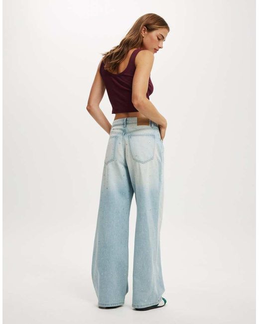 Cotton On Blue Cotton On Relaxed Wide Jean