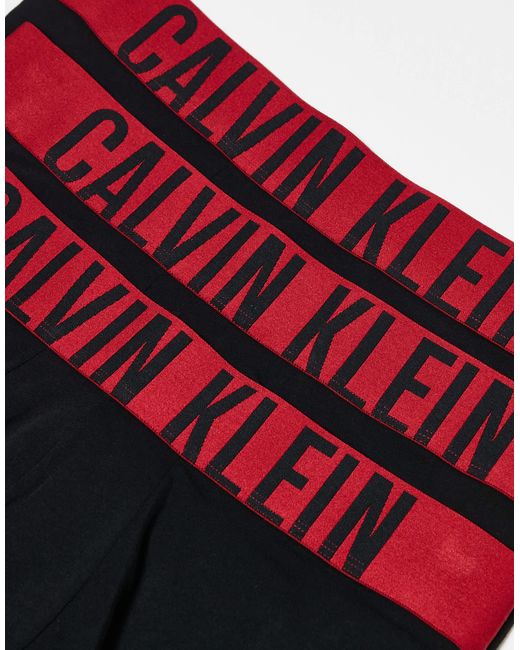 Calvin Klein – intense power – 3er-pack unterhosen in Black für Herren