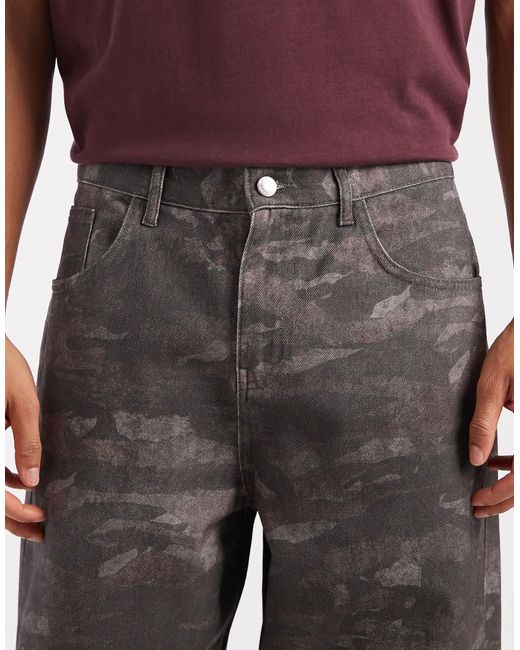 Pantalon baggy - imprimé camouflage ASOS pour homme en coloris Red
