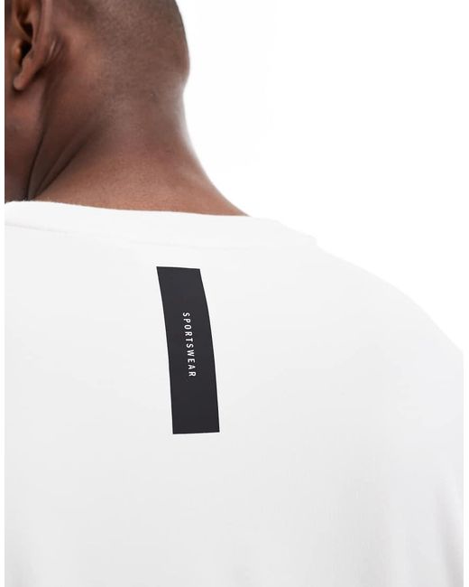 Adidas Originals White Adidas Originals Z.N.E. Loose-Fit Tee for men