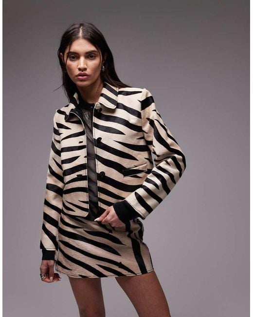 Mango Gray Pony Hair Jacket Co-ord