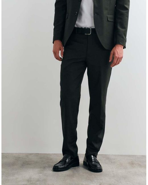 Jack & Jones Green Super Slim Fit Suit Trousers for men