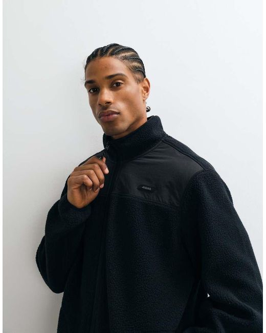 JJ Rebel Blue Borg Fleece Jacket for men