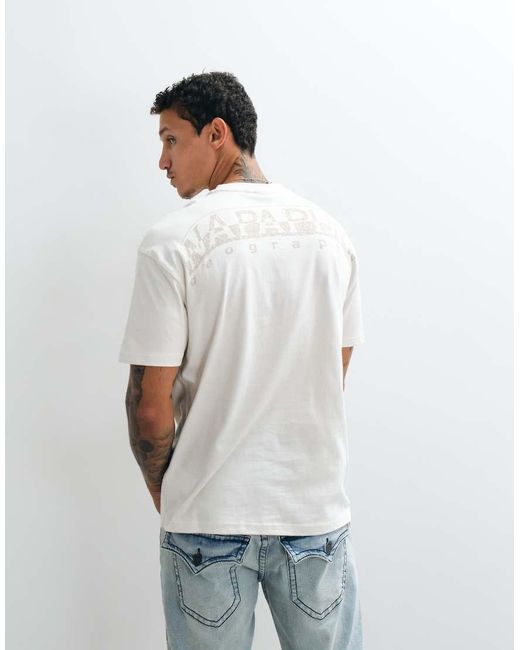 Napapijri White Yourte T-shirt for men